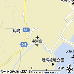 福岡県宗像市大島1757-2周辺の地図