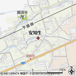 愛媛県西条市安知生325周辺の地図