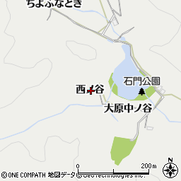 徳島県阿南市長生町西ノ谷周辺の地図