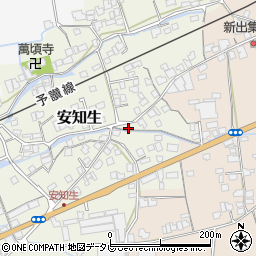 愛媛県西条市安知生158周辺の地図