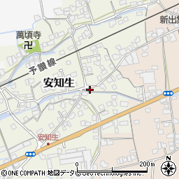 愛媛県西条市安知生157-1周辺の地図