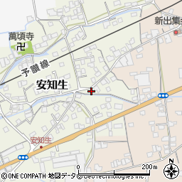愛媛県西条市安知生159周辺の地図