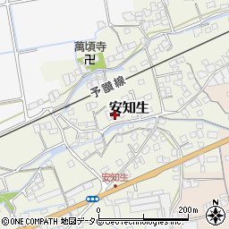 愛媛県西条市安知生331周辺の地図
