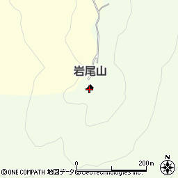 岩尾山周辺の地図