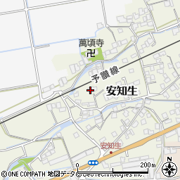 愛媛県西条市安知生359周辺の地図