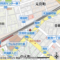 駅前横丁周辺の地図