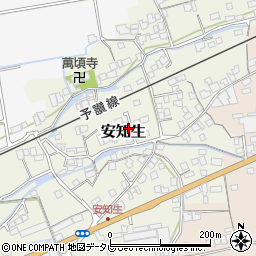 愛媛県西条市安知生336周辺の地図