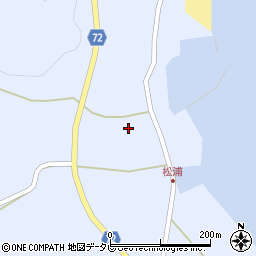 山口県柳井市阿月松浦周辺の地図