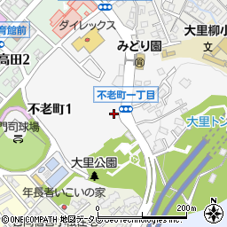福岡県北九州市門司区不老町周辺の地図