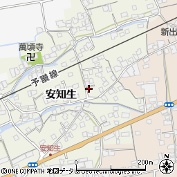 愛媛県西条市安知生155周辺の地図