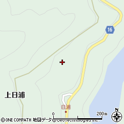 徳島県勝浦郡上勝町福原下日浦周辺の地図