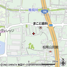 愛媛県松山市福角町周辺の地図
