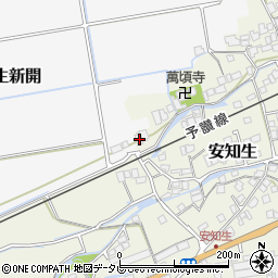 愛媛県西条市安知生609周辺の地図