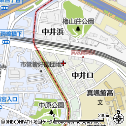 福岡県北九州市小倉北区中井口9-13周辺の地図
