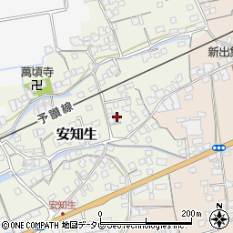 愛媛県西条市安知生141周辺の地図