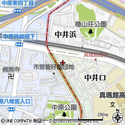 福岡県北九州市小倉北区中井口10-18周辺の地図