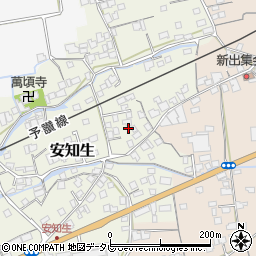 愛媛県西条市安知生144周辺の地図