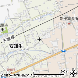 愛媛県西条市安知生148周辺の地図