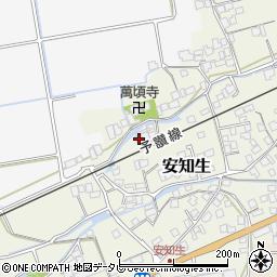 愛媛県西条市安知生372周辺の地図