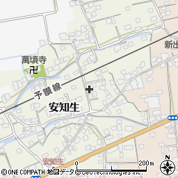 愛媛県西条市安知生154周辺の地図