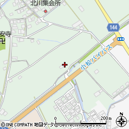 愛媛県西条市小松町北川104周辺の地図