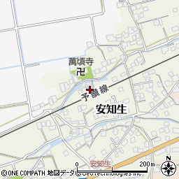 愛媛県西条市安知生373周辺の地図