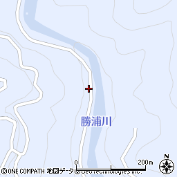 徳島県勝浦郡上勝町生実椎ノ太尾周辺の地図