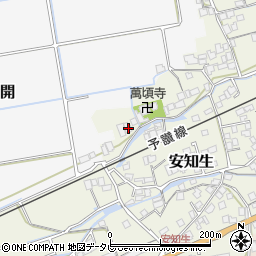 愛媛県西条市安知生598周辺の地図