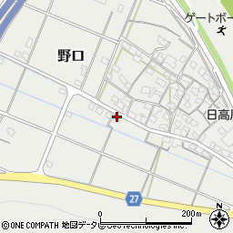 和歌山県御坊市野口77周辺の地図