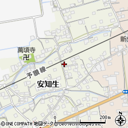 愛媛県西条市安知生154-6周辺の地図