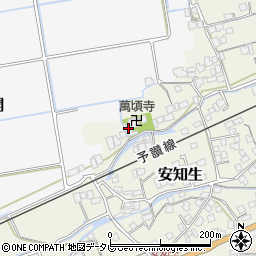 愛媛県西条市安知生409周辺の地図