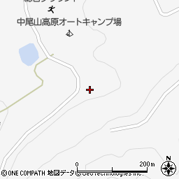 中尾山高原平成荘周辺の地図