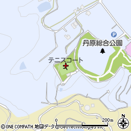 丹原総合公園テニスコート周辺の地図