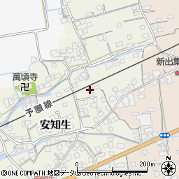 愛媛県西条市安知生134周辺の地図