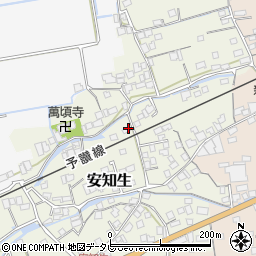 愛媛県西条市安知生348-1周辺の地図