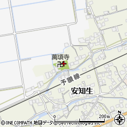 愛媛県西条市安知生408周辺の地図