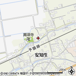 愛媛県西条市安知生393周辺の地図