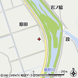 徳島県阿南市長生町原田周辺の地図