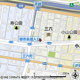 福岡県北九州市戸畑区三六町周辺の地図