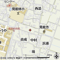徳島県阿南市見能林町（長池ノ北）周辺の地図