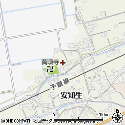愛媛県西条市安知生401周辺の地図