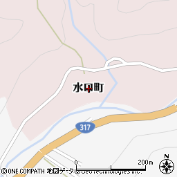 愛媛県松山市水口町周辺の地図