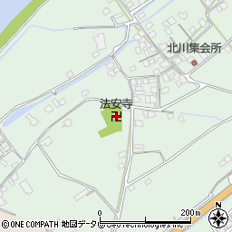 愛媛県西条市小松町北川157周辺の地図
