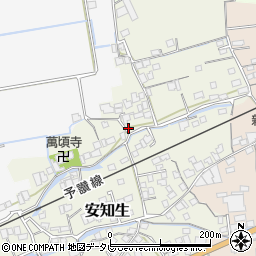 愛媛県西条市安知生431周辺の地図