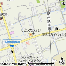 和歌山県御坊市湯川町財部674周辺の地図