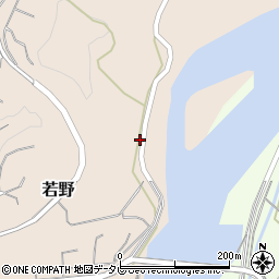 和歌山県日高郡日高川町若野366周辺の地図