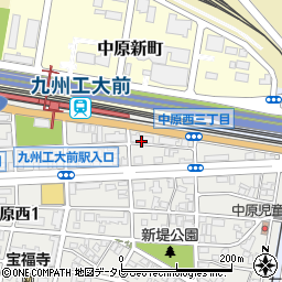 ニューリバー九工大駅前周辺の地図