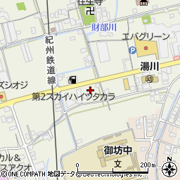 和歌山県御坊市湯川町財部778-7周辺の地図