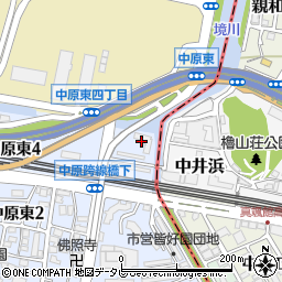 西日本プラント工業中原寮周辺の地図