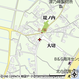 徳島県阿南市中林町大切周辺の地図